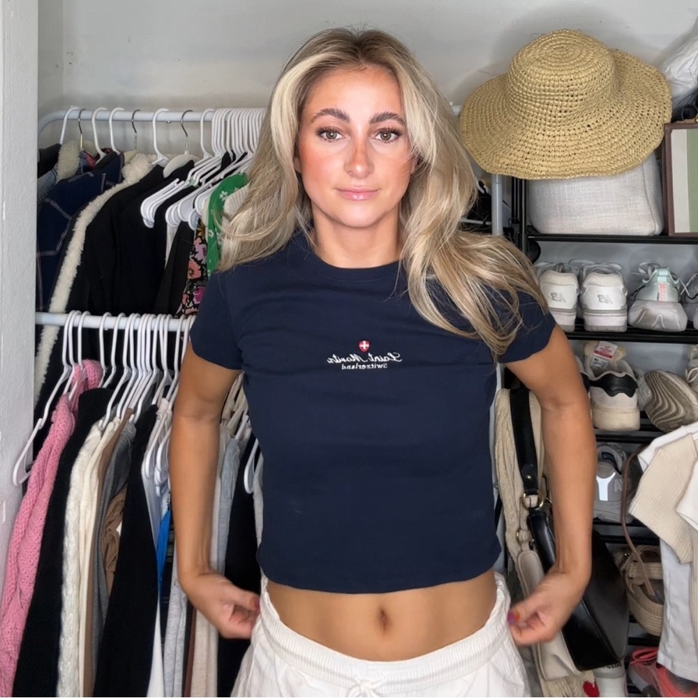 Brandy baby tee - dark blue